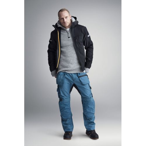 1229 Chaqueta Softshell con capucha AllroundWork negro